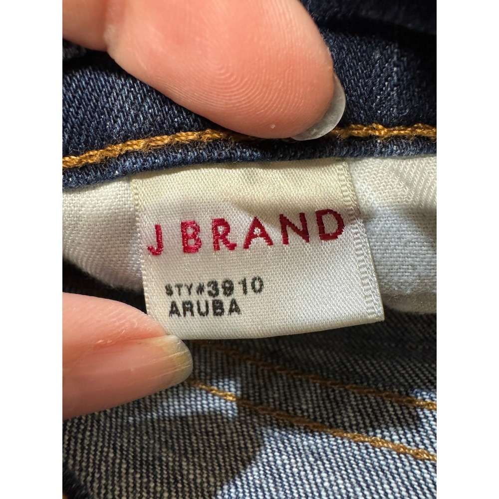 J Brand Jeans Skinny 30 Dark Aruba Wash Size 26 Low Rise Stretch Denim - Picture 4 of 6